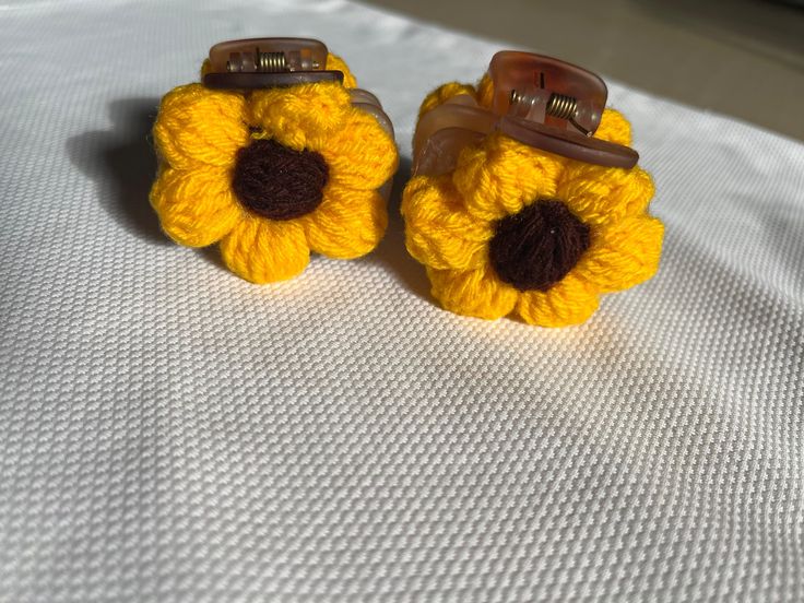 Crochet sunflower